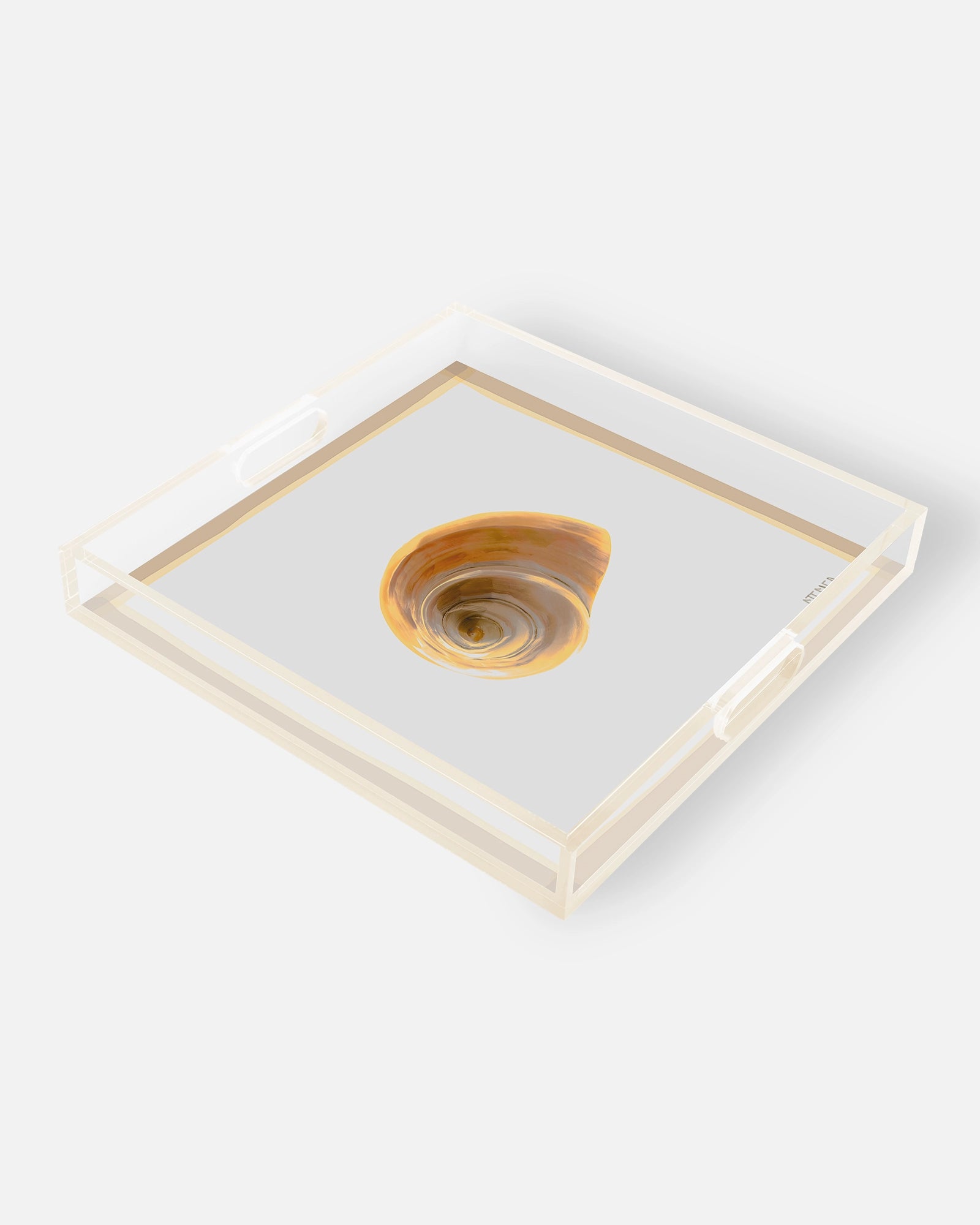 Gilded Spiral by David Stesner ArtHouse — gold orange square acrylic trays — view 2
