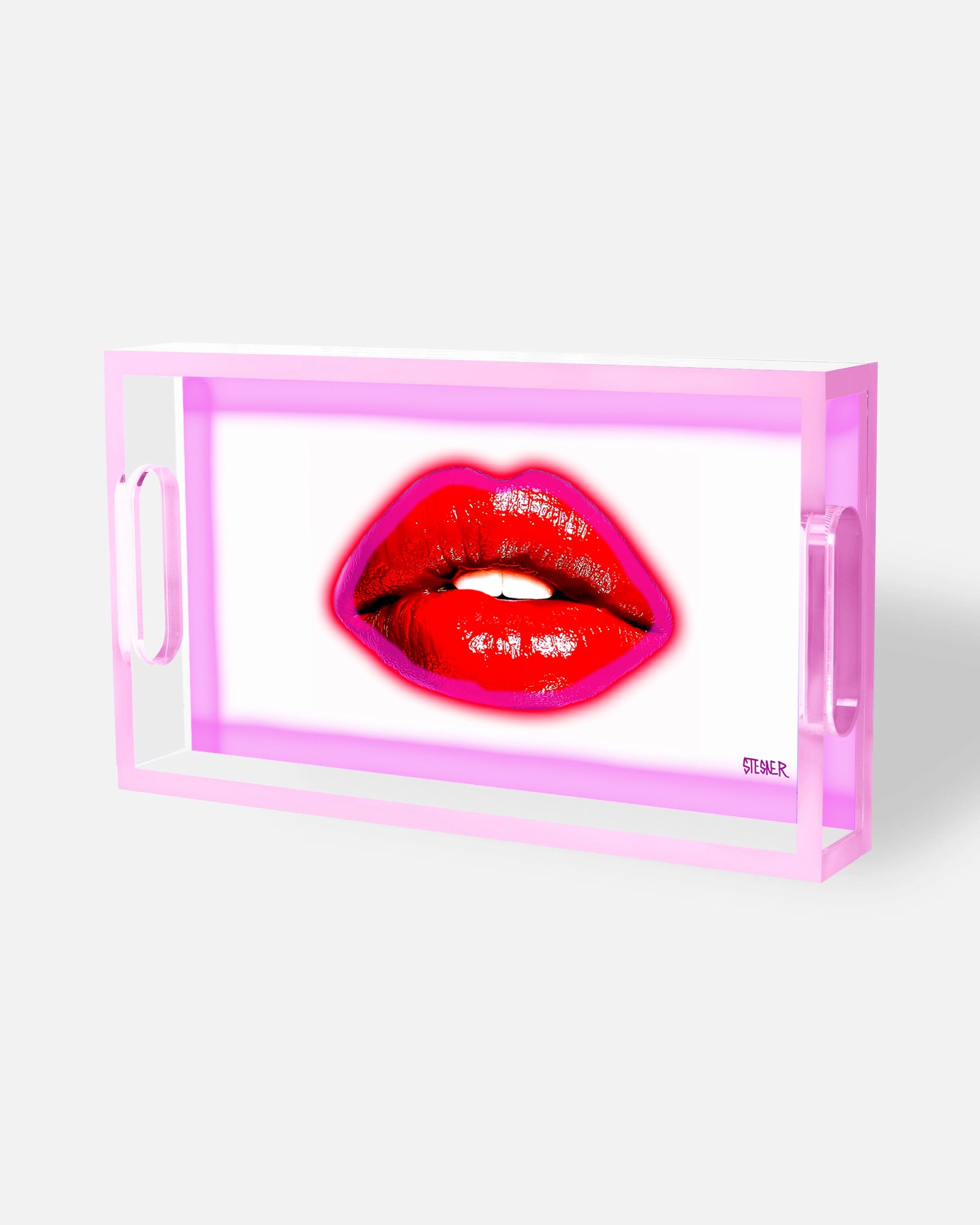 Daydream Kiss Rectangle Acrylic Tray | David Stesner