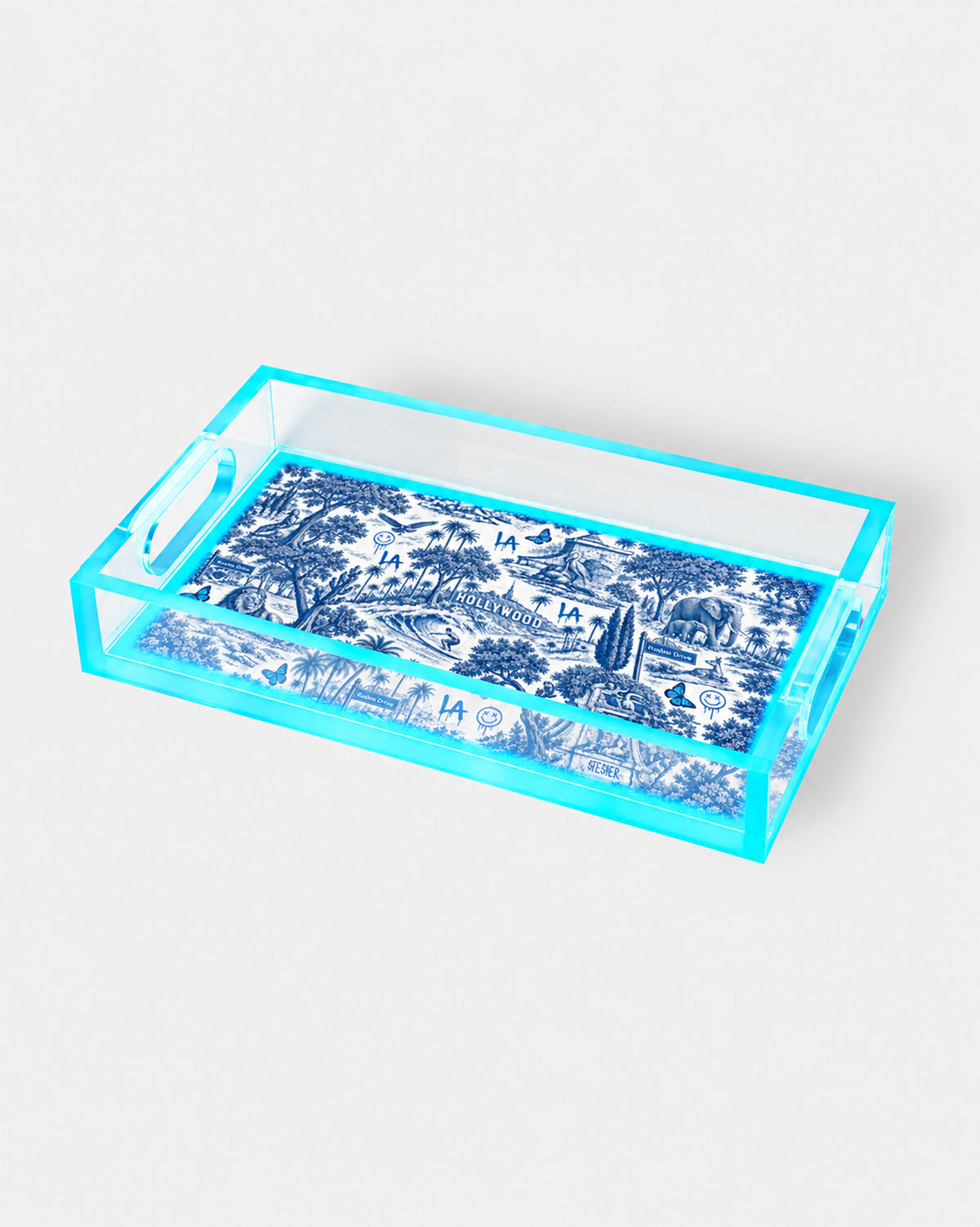 Urban Pop Toile Los Angeles Small Acrylic Tray | David Stesner