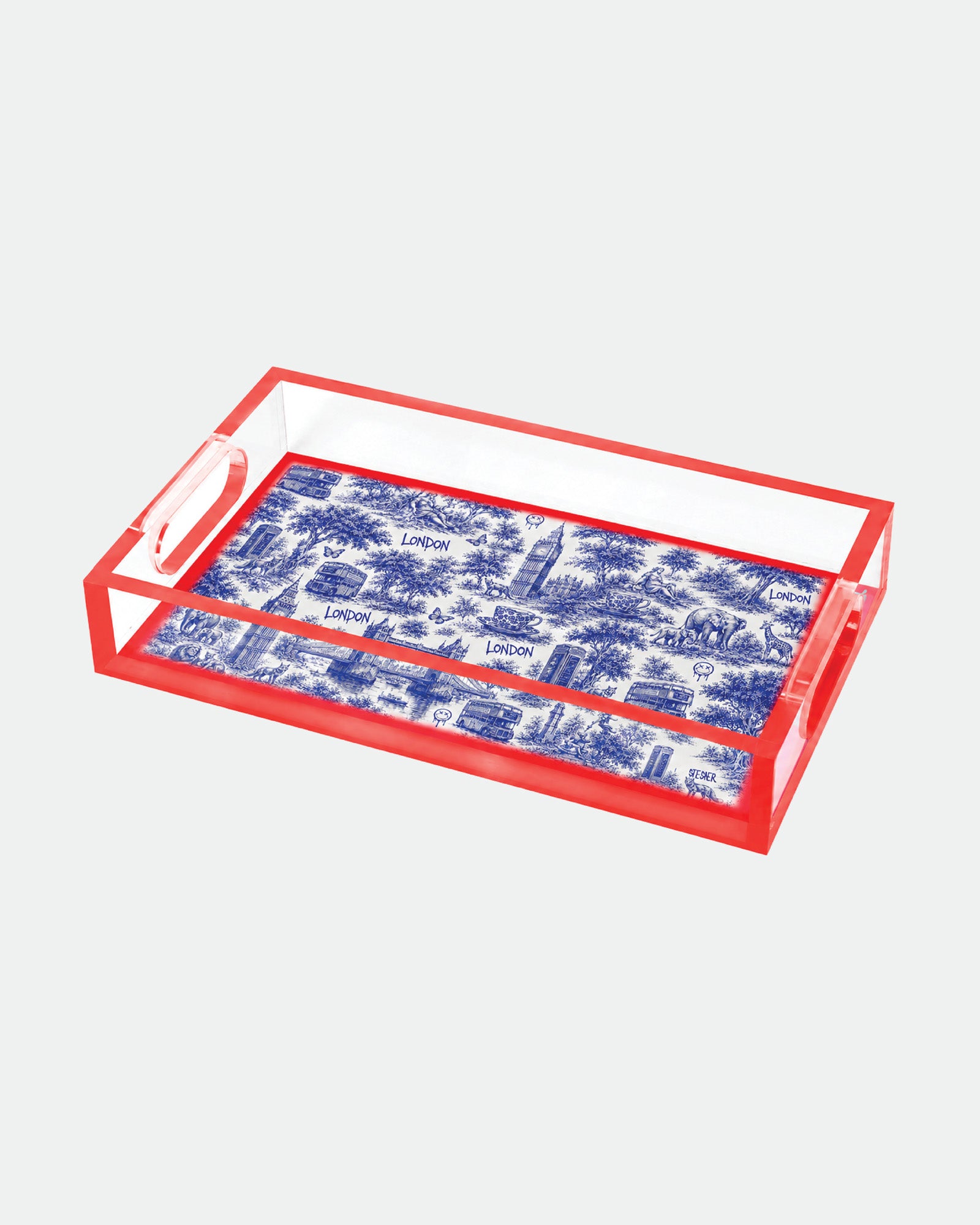 Urban Pop Toile London Small Acrylic Tray