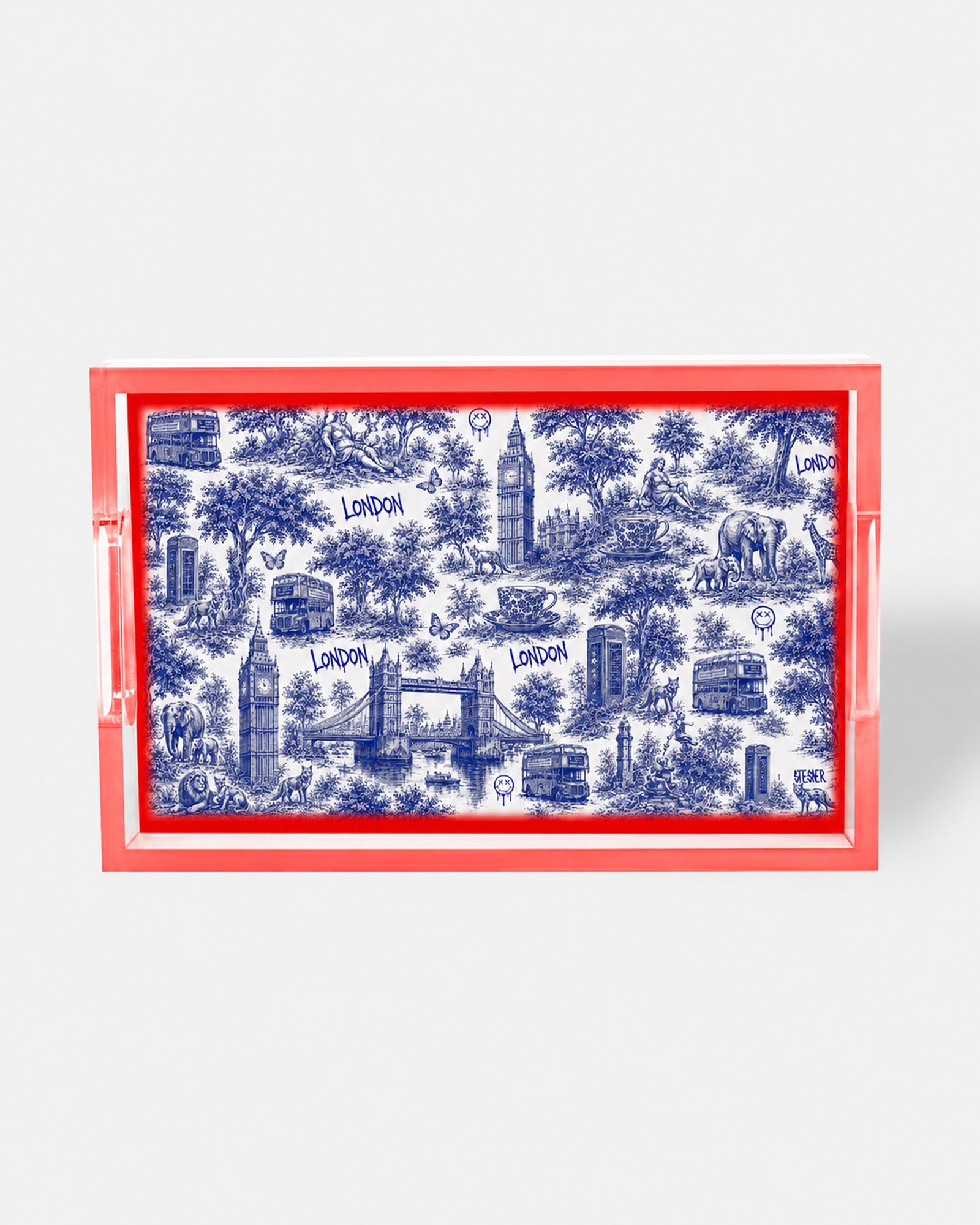Urban Pop Toile Acrylic Tray Collection