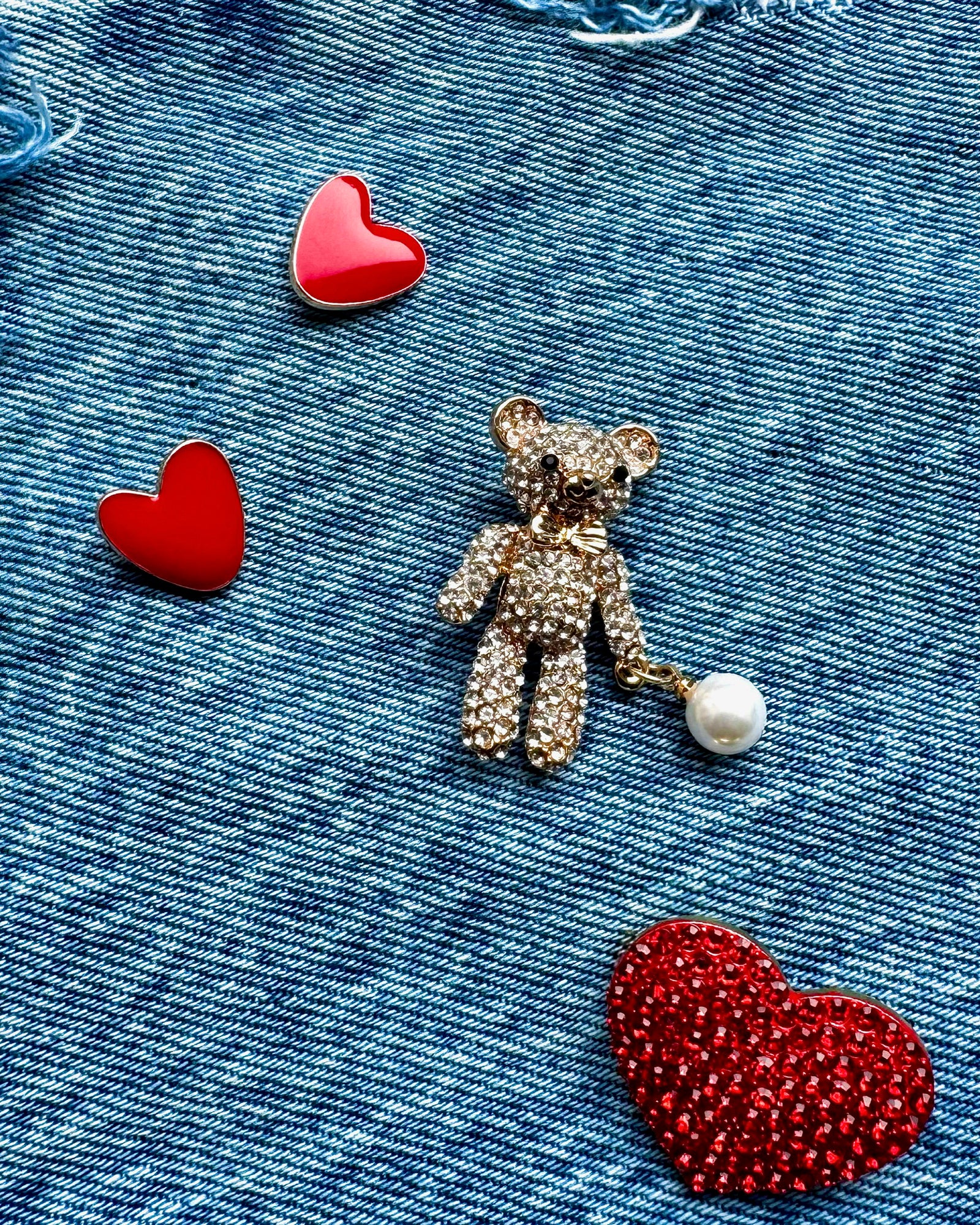 The Blake — Light Wash Denim Lip Pouch