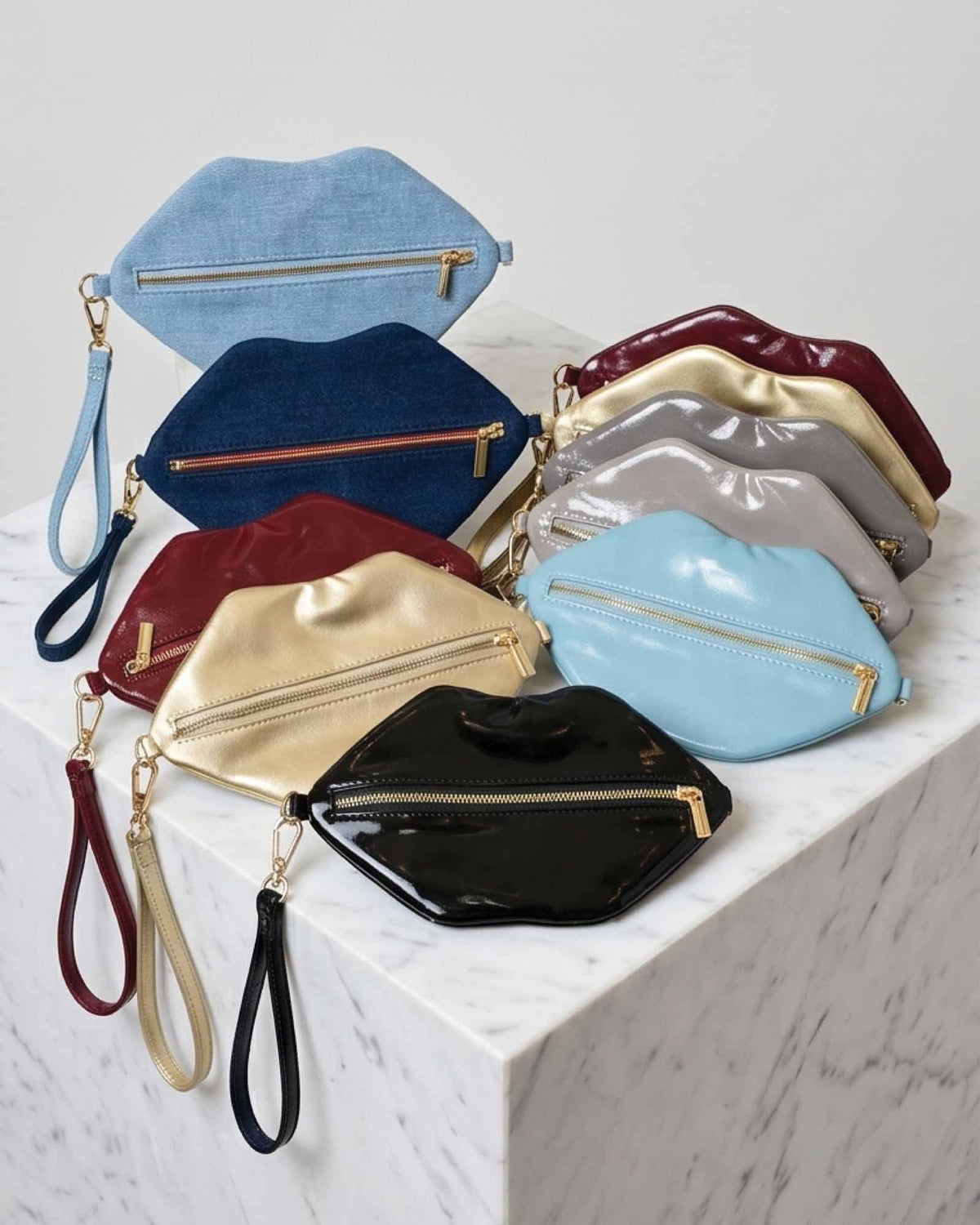 The Blake — Metallic Gold Lip Pouch
