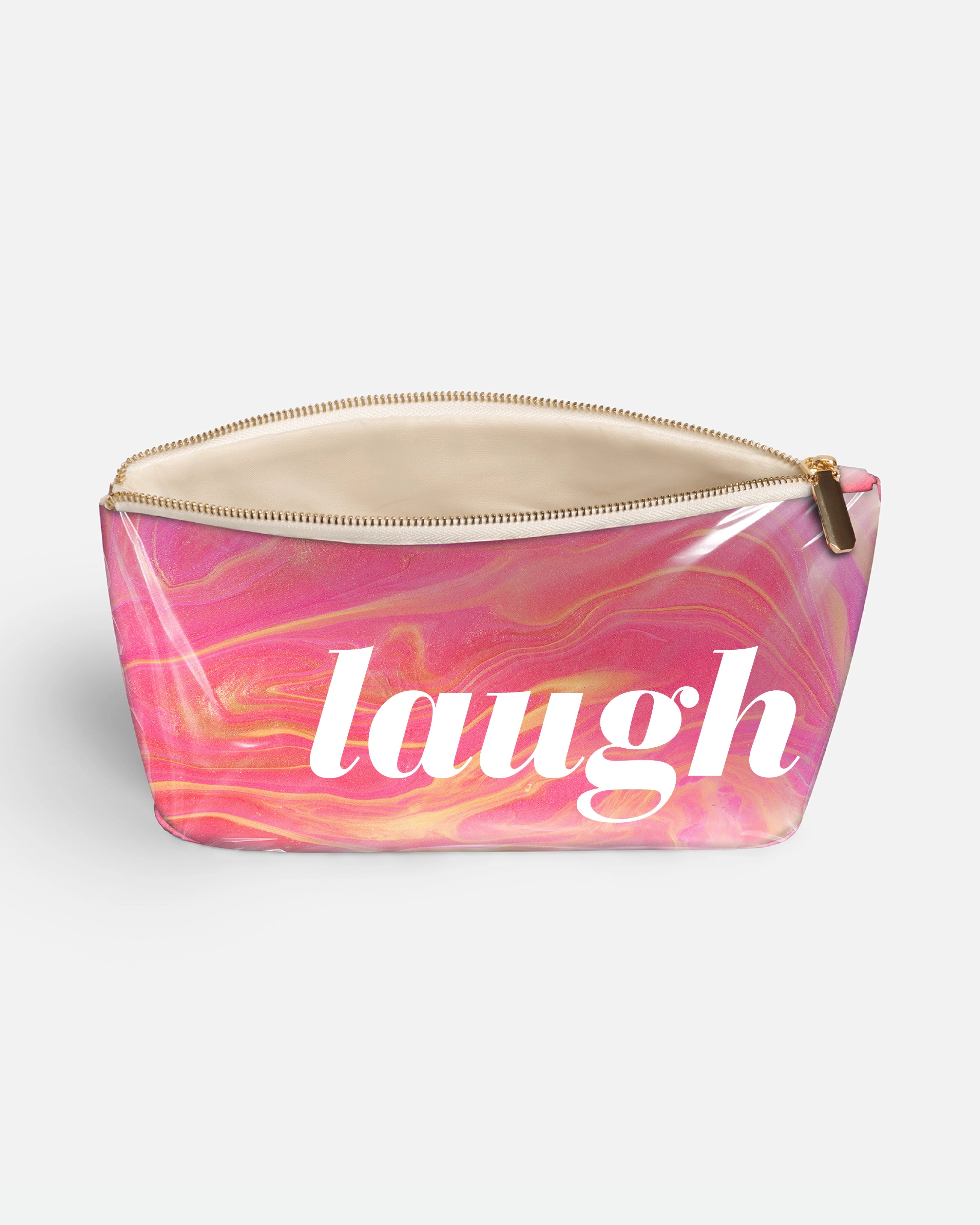 Love & Laugh by David Stesner ArtHouse — multicolor pink makeup, top-down view