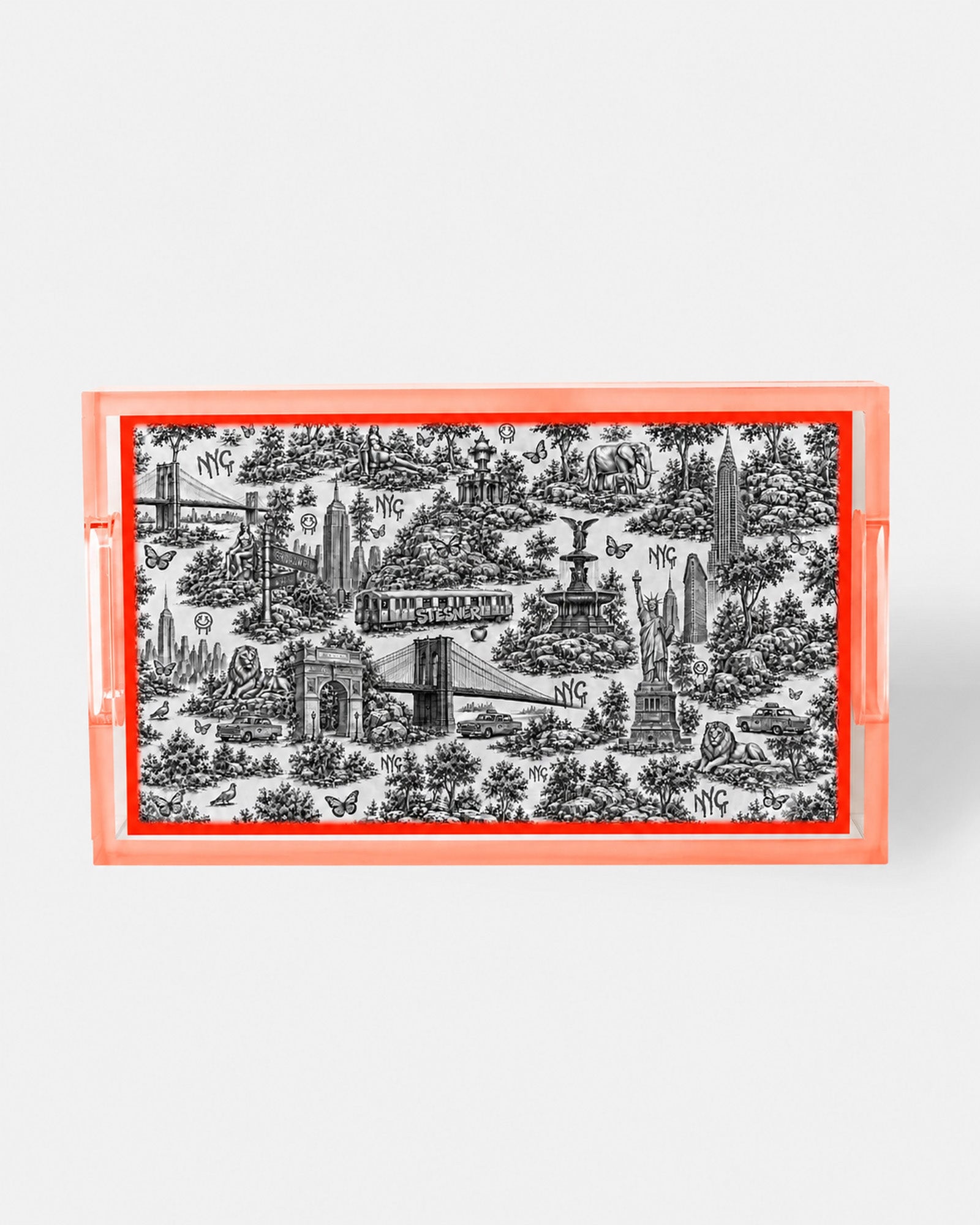 Urban Pop Toile Acrylic Tray Collection