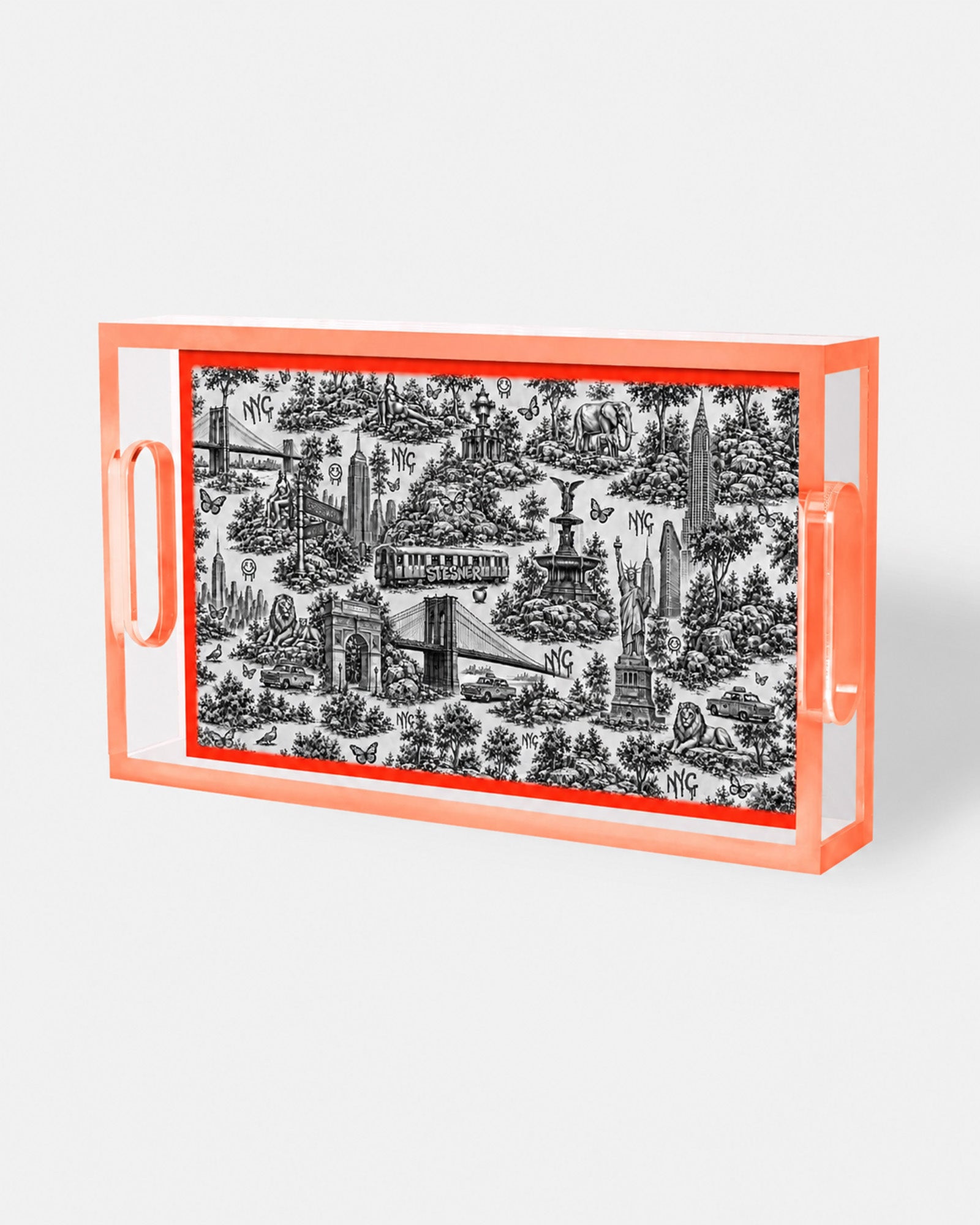 Urban Pop Toile Acrylic Tray Collection