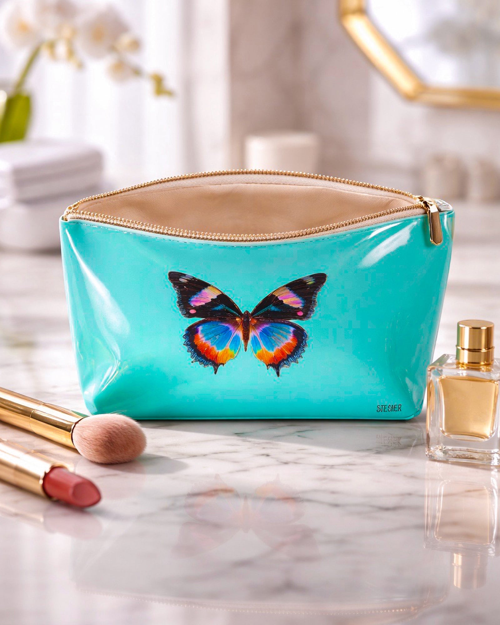 Aqua Dream by David Stesner ArtHouse — turquoise makeup, alternate view