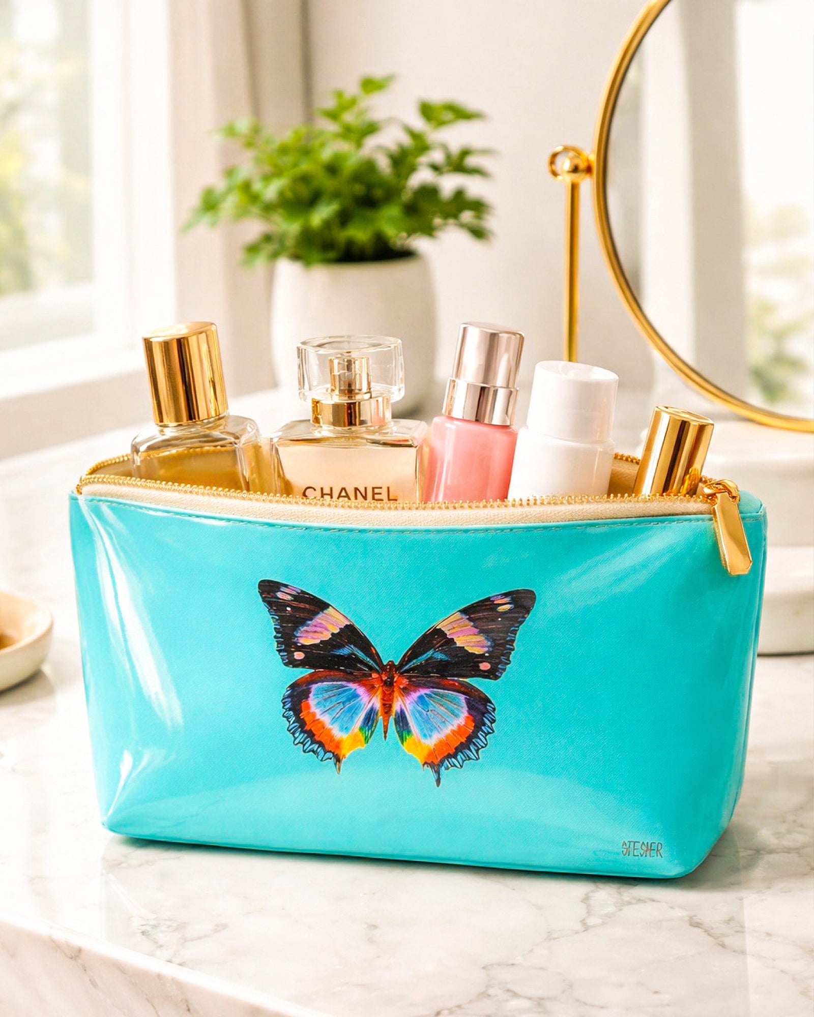 Aqua Dream Makeup & Travel Bag