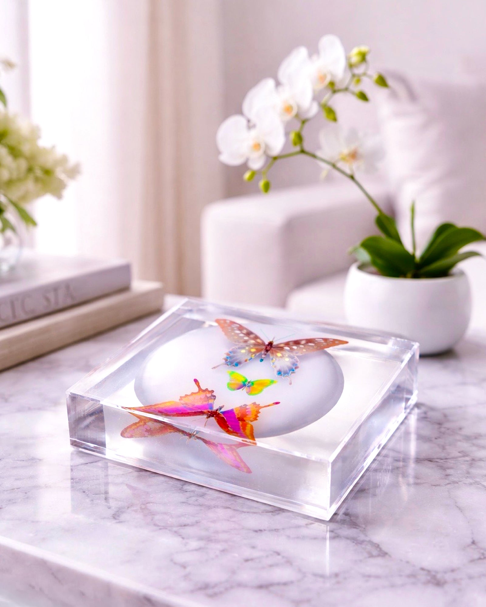 Trinity Pastel — acrylic jewelry dish by David Stesner ArtHouse — view 2