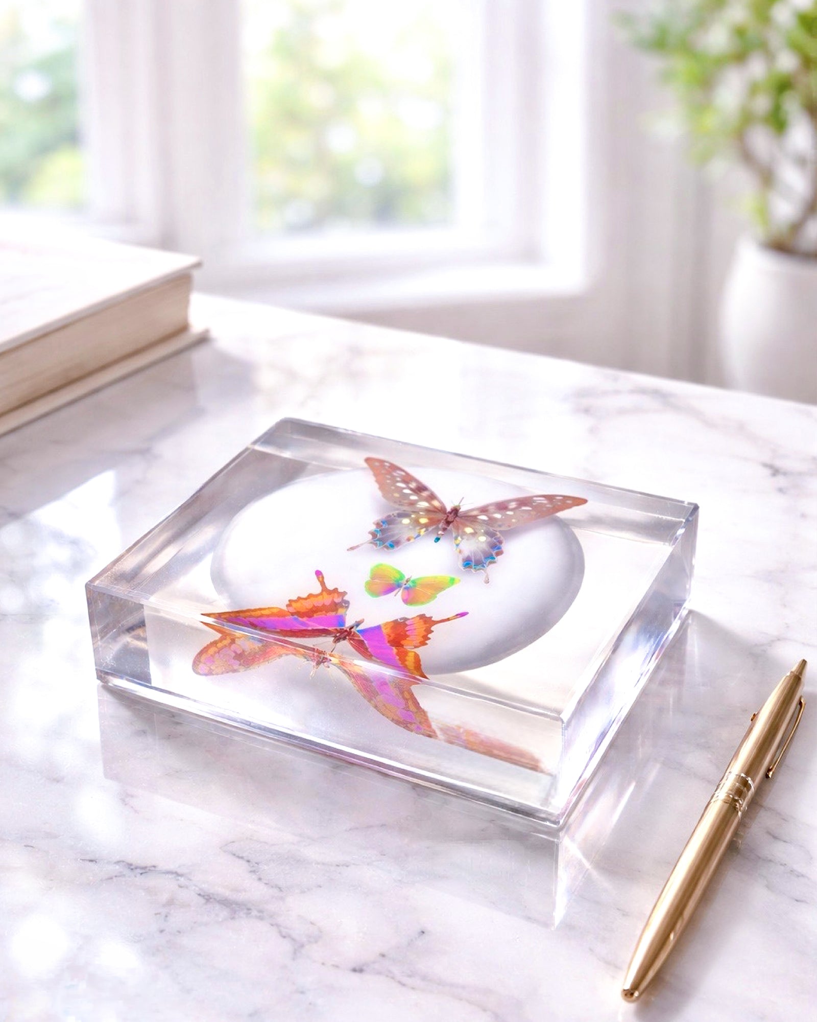 Trinity Pastel — acrylic jewelry dish by David Stesner ArtHouse — view 5