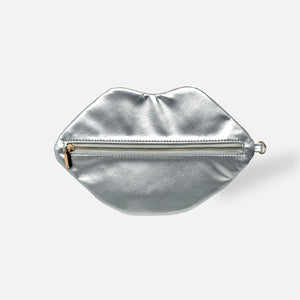 The Blake — Metallic Silver Lip Pouch