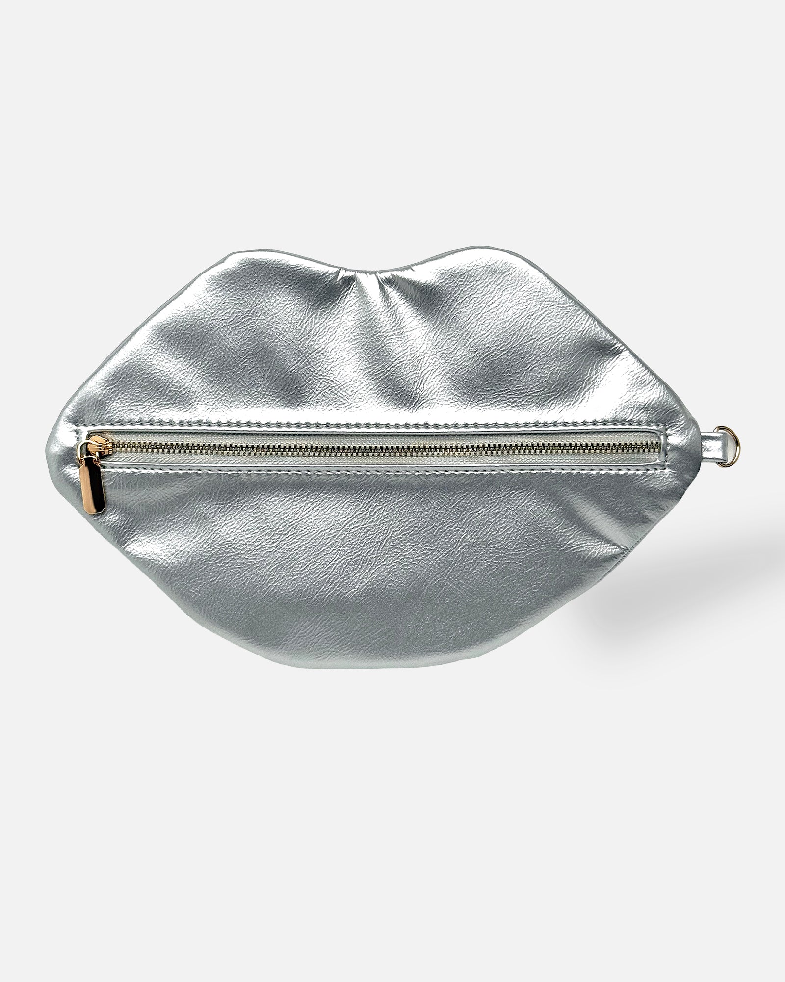 The Blake — Metallic Silver Lip Pouch