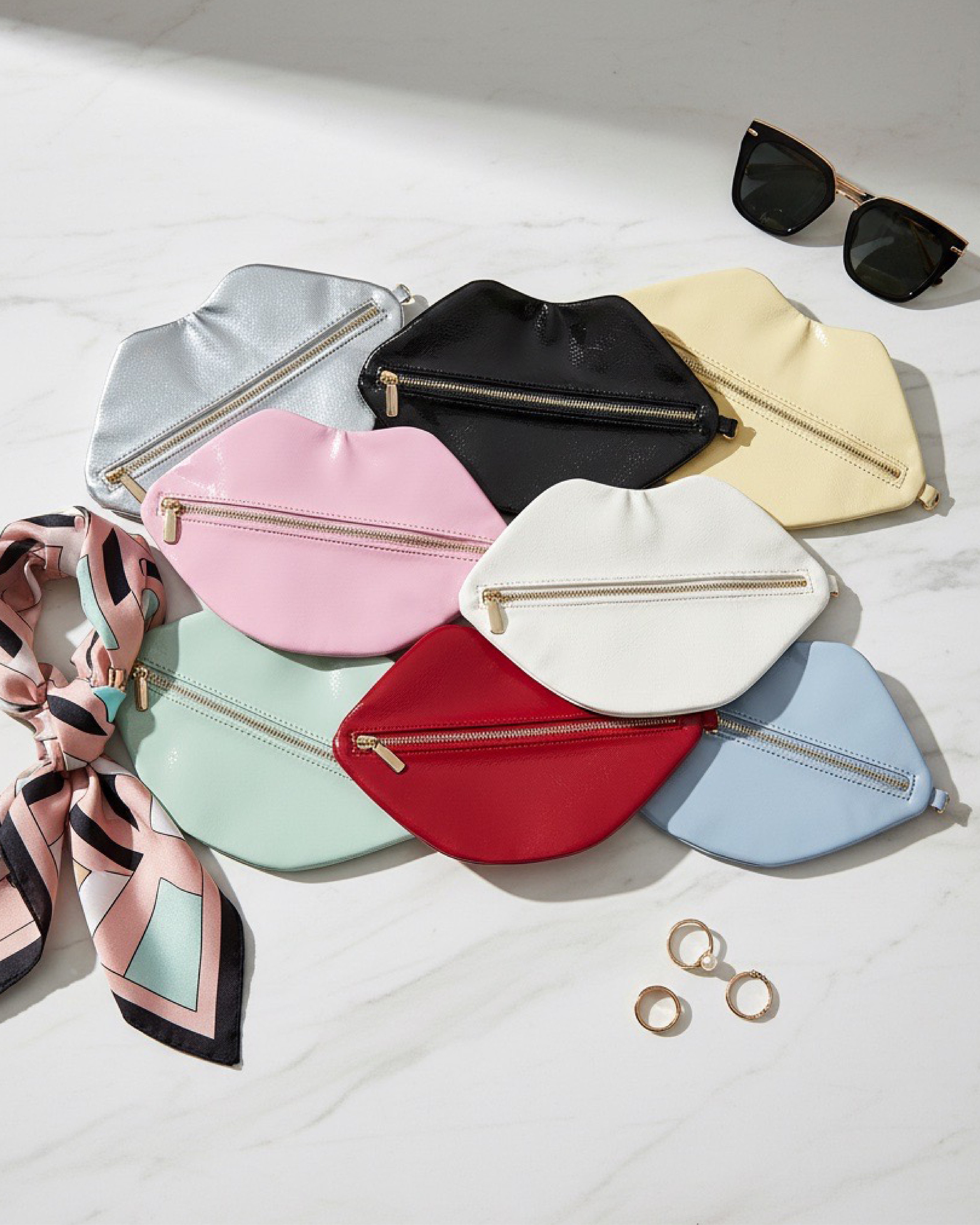 The Blake — Icy Blue Lip Pouch