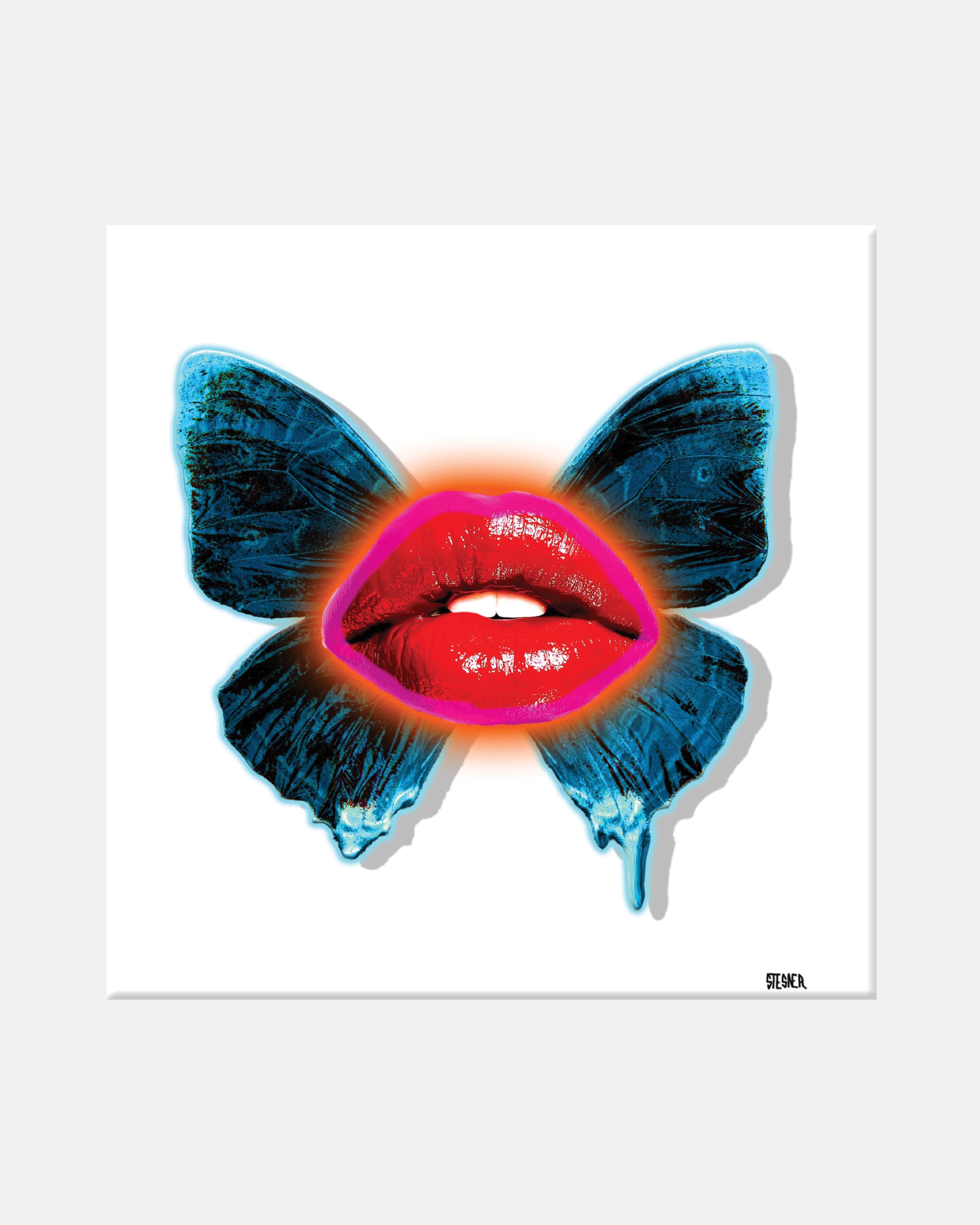 Neon Butterfly Kiss