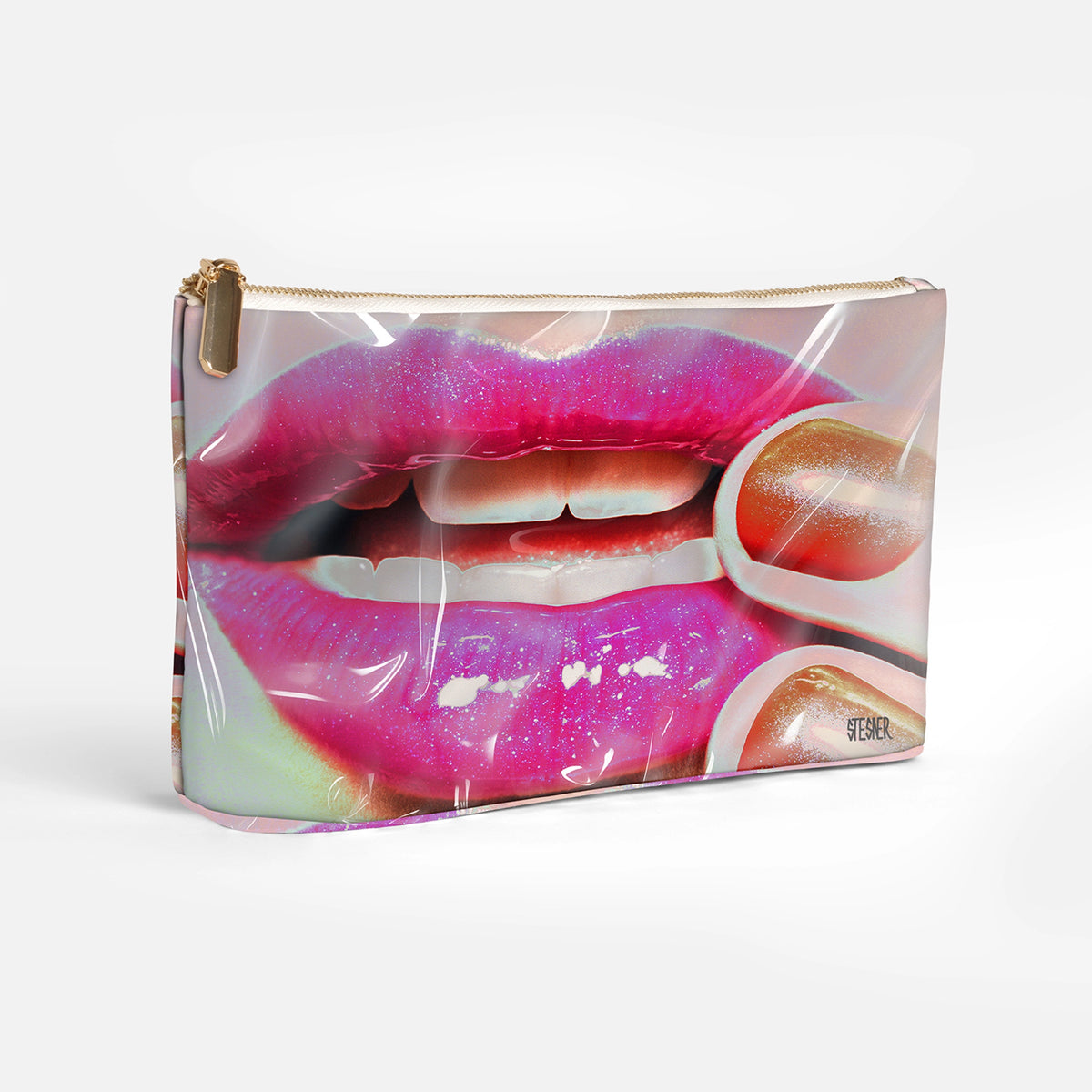 Luscious Lips Makeup & Travel Bag | David Stesner ArtHouse