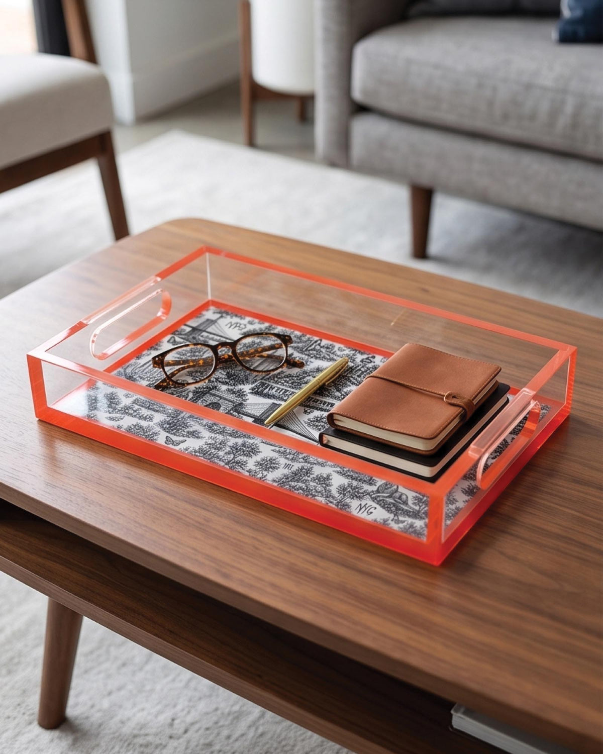 Urban Pop Toile New York City Small Acrylic Tray | David Stesner