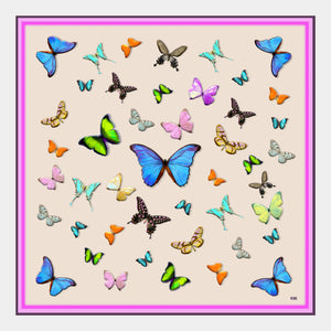 Champagne Garden Silk Scarf