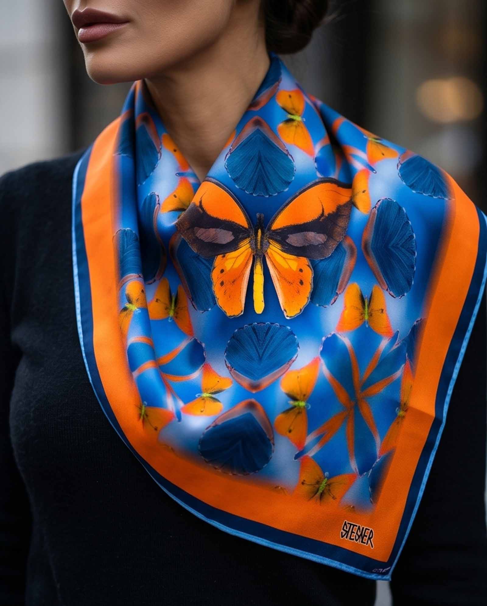 Lucy in the Sky — Silk Scarf By David Stesner · David Stesner ArtHouse