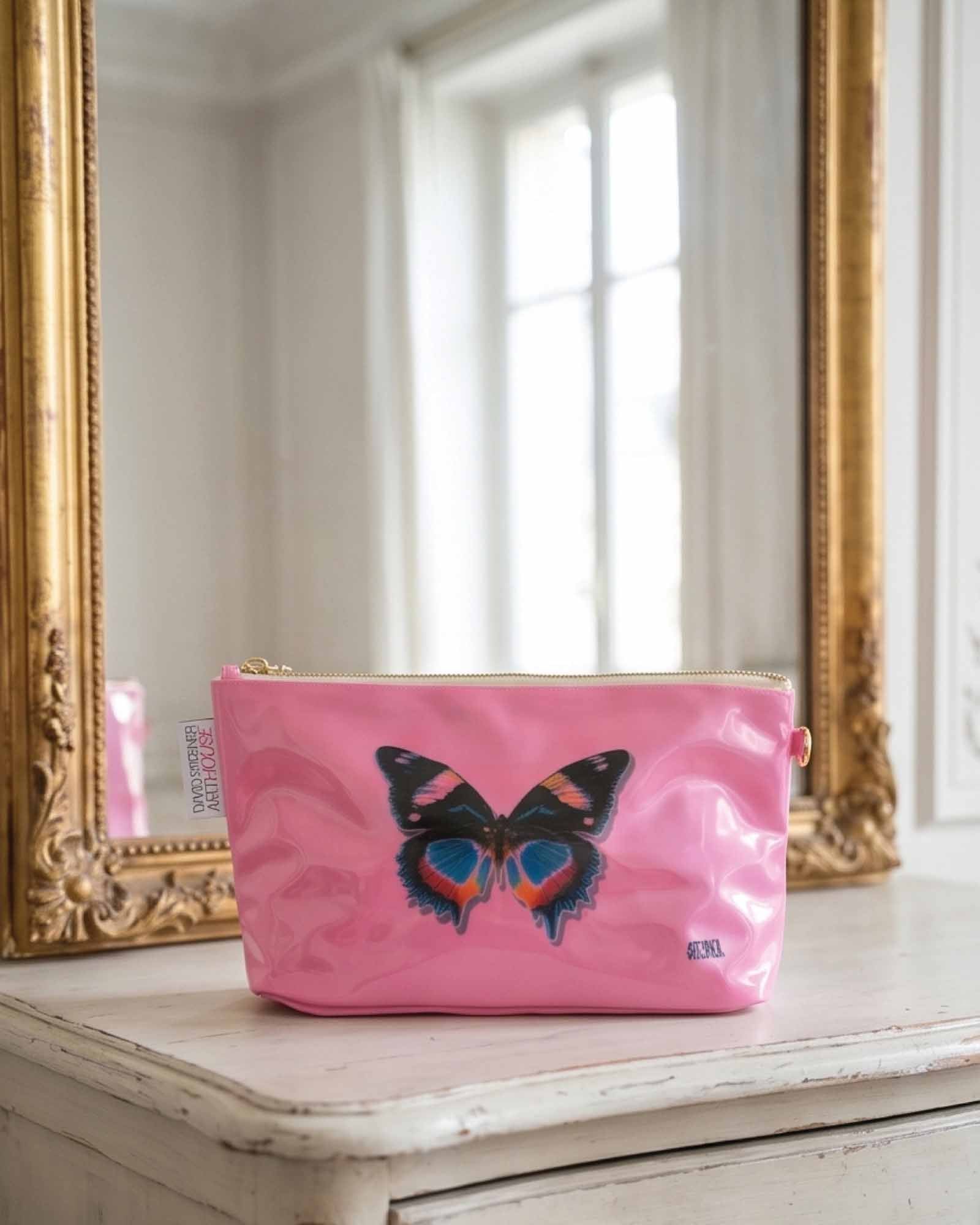 Petal Pink Whisper by David Stesner ArtHouse — white pink makeup, side angle