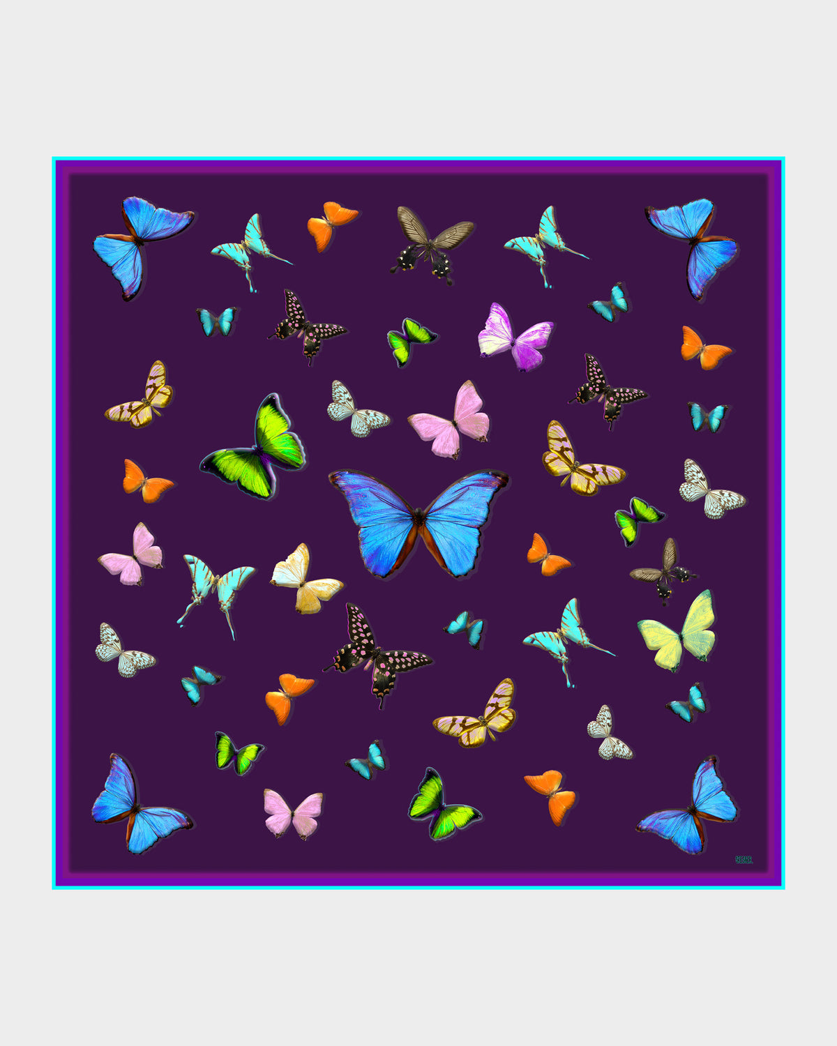 Plum Meadow Silk Scarf