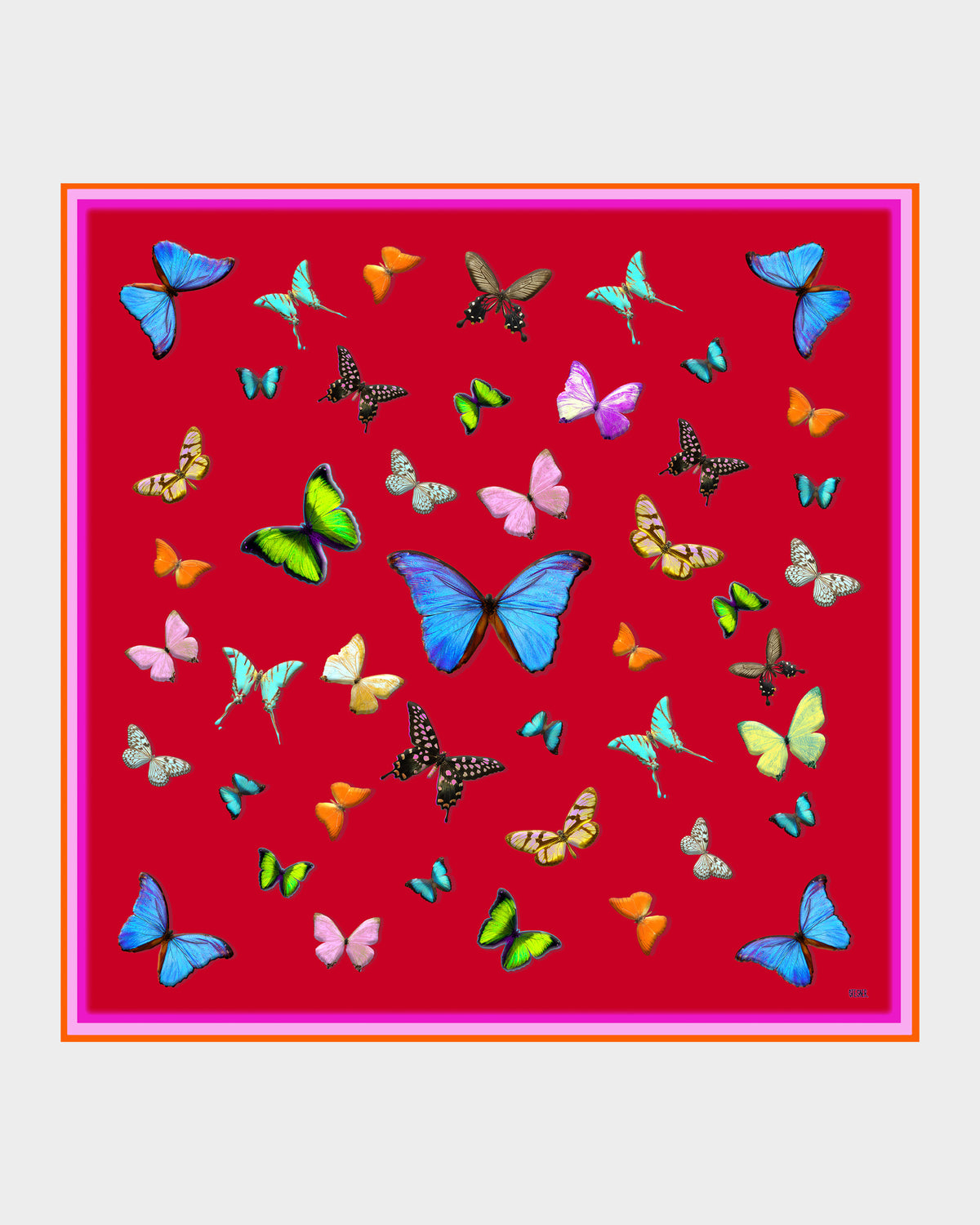 Scarlet Sky Silk Scarf