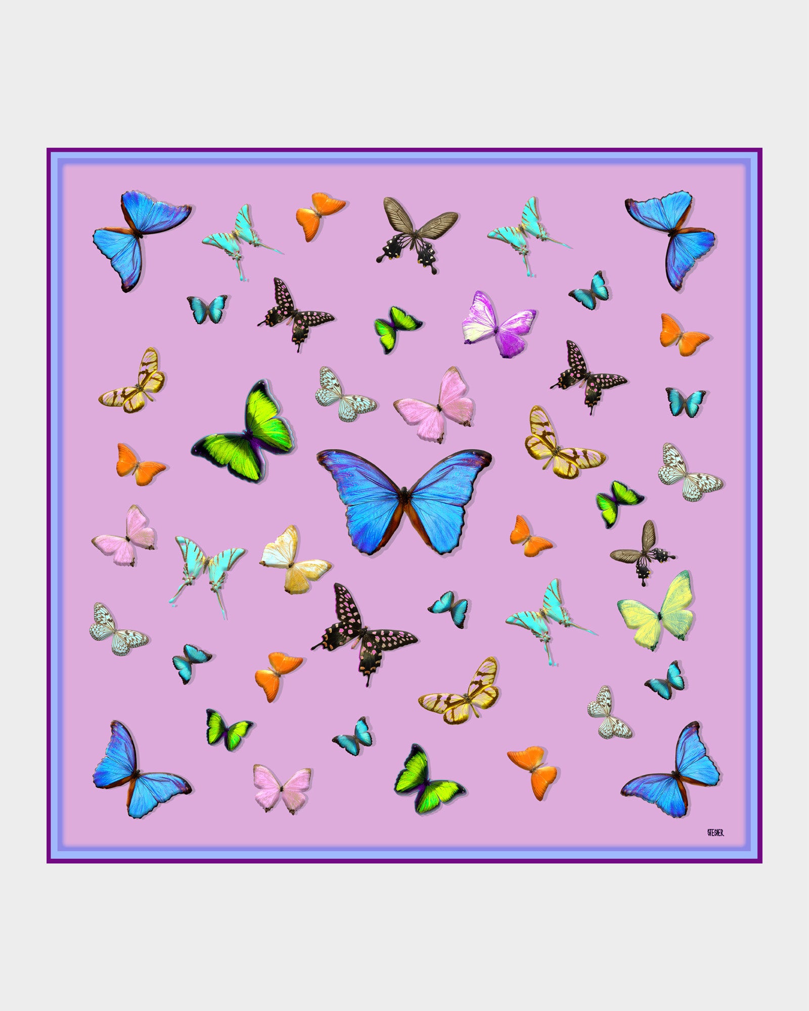 Lilac Daydream Silk Scarf