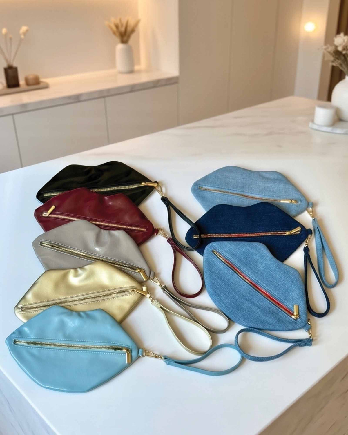 The Blake — Metallic Gold Lip Pouch
