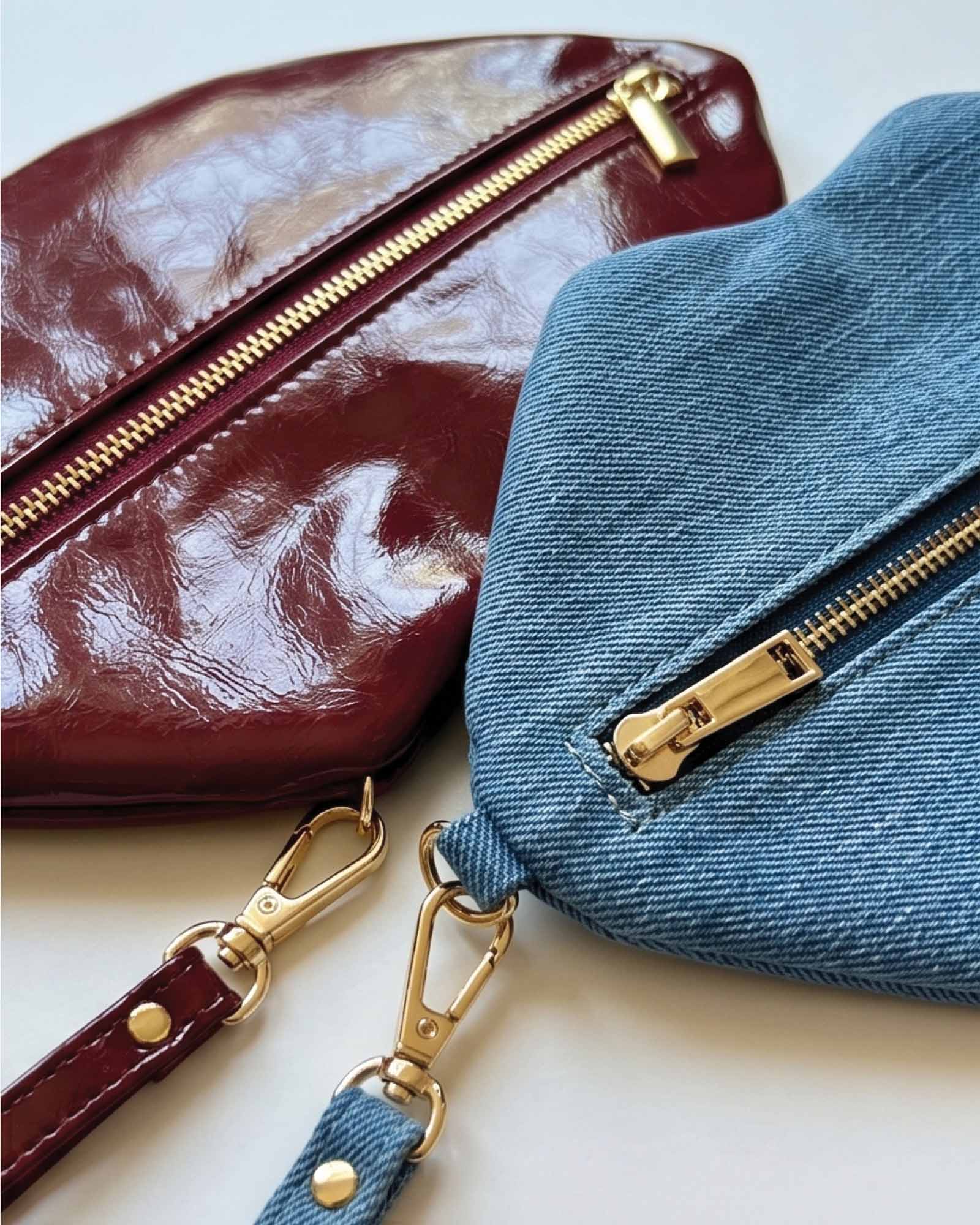 The Blake Mid Blu Denim Lip Pouch by David Stesner ArtHouse